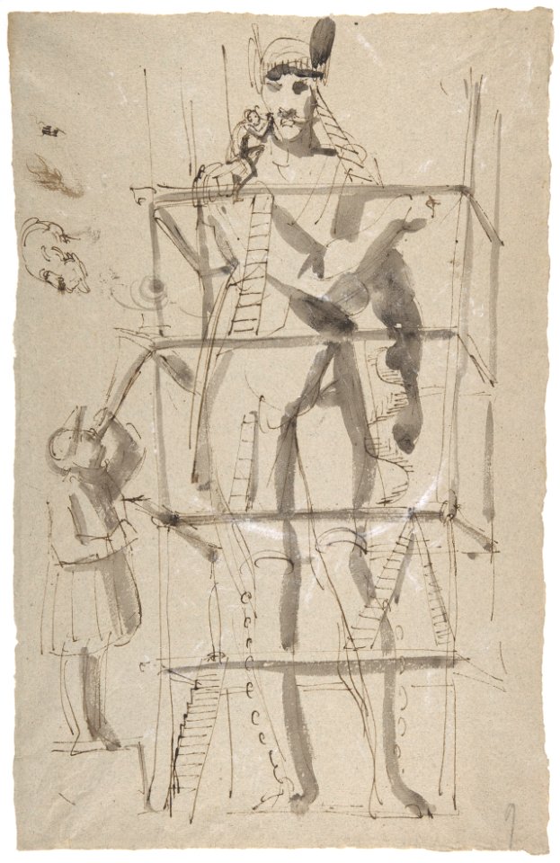 Sculptor at Work on a Colossal Statue MET DP802835