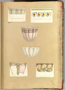 Six Designs for Decorated Cups MET DP828406. Free illustration for personal and commercial use.