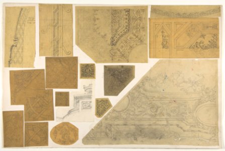 Sixteen designs of the decoration of walls and ceilings MET DP811215