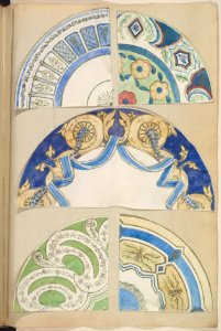 Six Designs for Decorated Plates MET DP828095