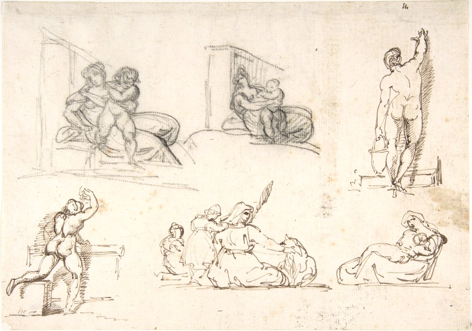 Six Figure Studies, including four for The Poor Italian Family MET DP806434