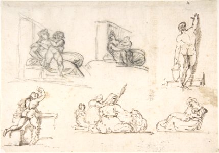 Six Figure Studies, including four for The Poor Italian Family MET DP806434