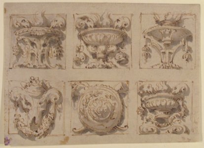 Six Designs for the Decoration of Rectangular Reliefs MET 52.570.216
