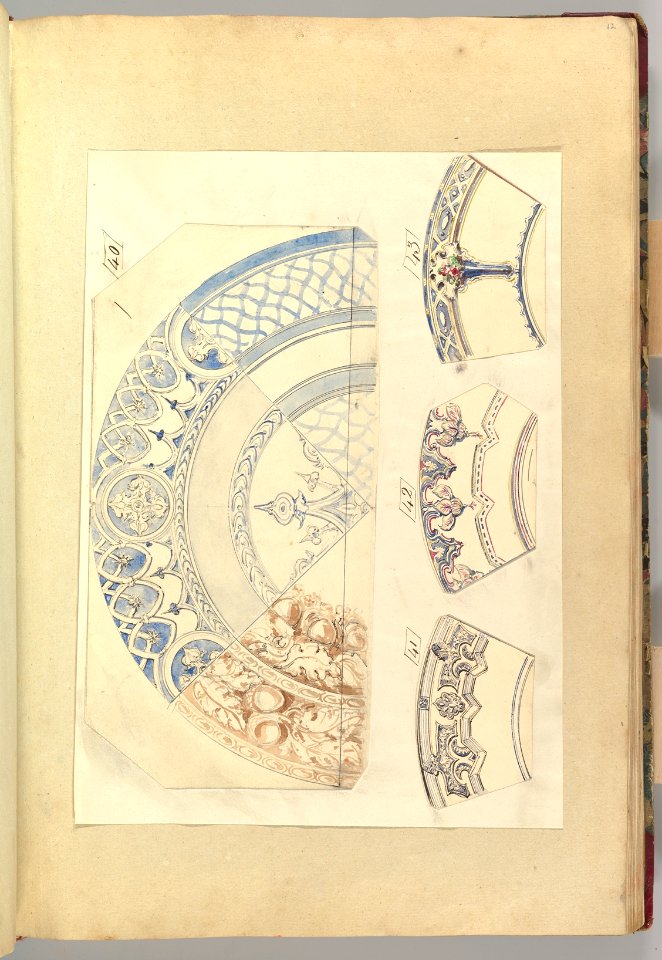 Six Designs for Decorated Plates MET DP827016