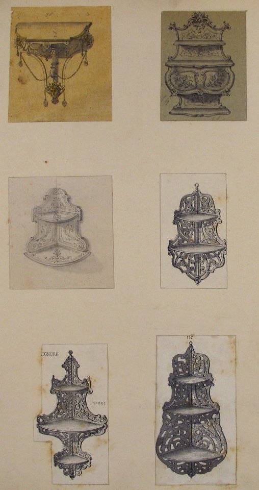 Six Designs for Hanging Shelves MET 59.608.106(1-6)