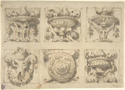 Six Designs for the Decoration of Rectangular Reliefs MET DP807977
