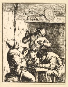 Singer Standing Between Two Smokers MET DP821815