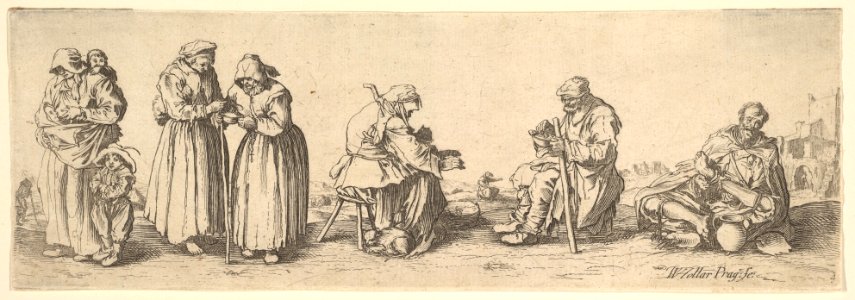 Six Men and Women Beggars MET DP823904