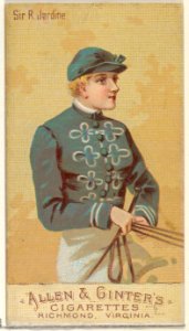 Sir R. Jardine, from the Racing Colors of the World series (N22b) for Allen & Ginter Cigarettes MET DP835245