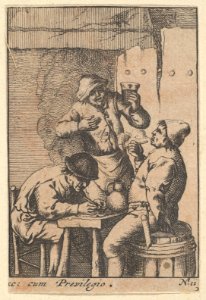 Singer Standing Between Two Smokers MET DP821914