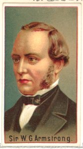 Sir W. G. Armstrong, printer's sample for the World's Inventors souvenir album (A25) for Allen & Ginter Cigarettes MET DP838814