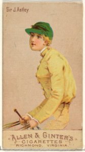 Sir J. Astley, from the Racing Colors of the World series (N22b) for Allen & Ginter Cigarettes MET DP835243