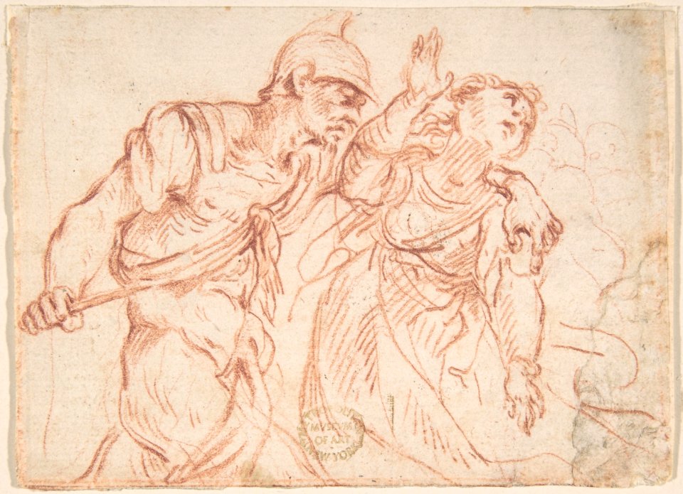 Soldier Stabbing a Woman MET DP802208