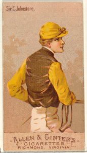 Sir F. Johnstone, from the Racing Colors of the World series (N22b) for Allen & Ginter Cigarettes MET DP835244