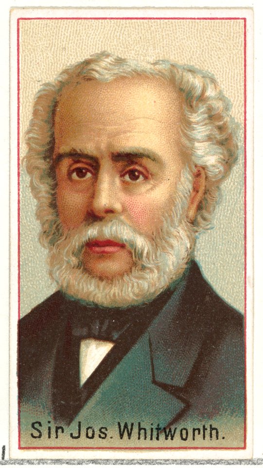 Sir Joseph Whitworth, printer's sample for the World's Inventors souvenir album (A25) for Allen & Ginter Cigarettes MET DP838857