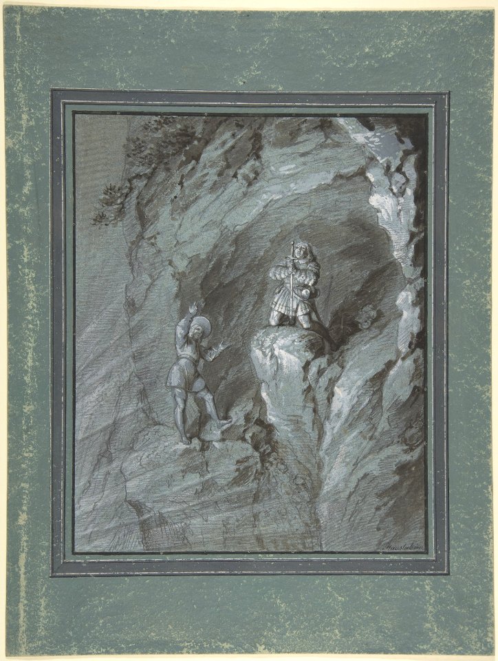 Soldiers in a Cave Receiving Blessings from Heaven MET DP804322
