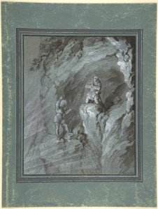 Soldiers in a Cave Receiving Blessings from Heaven MET DP804322