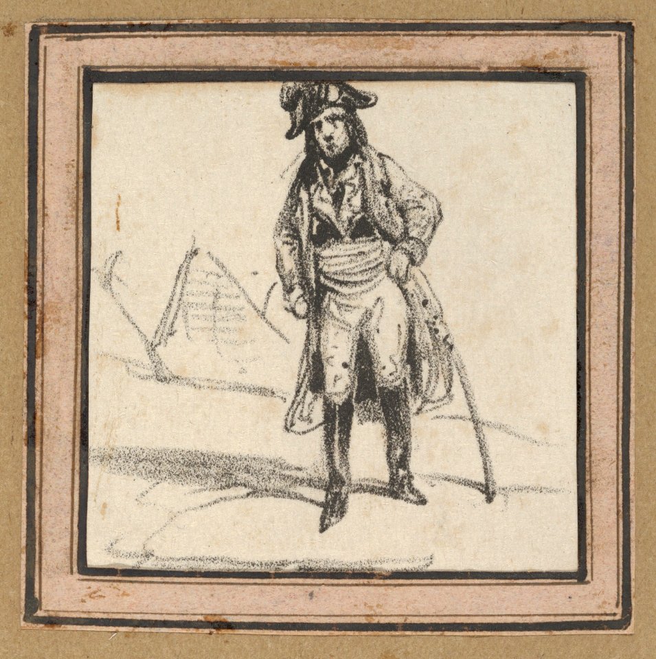 Soldier leaning on his sword MET DP841210