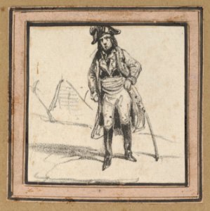 Soldier leaning on his sword MET DP841210