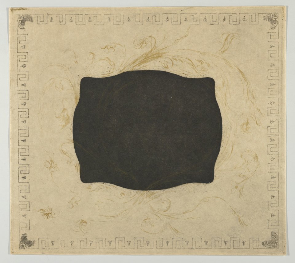 Scarab. Grecian Key and Fly Pattern Mount MET DP844286