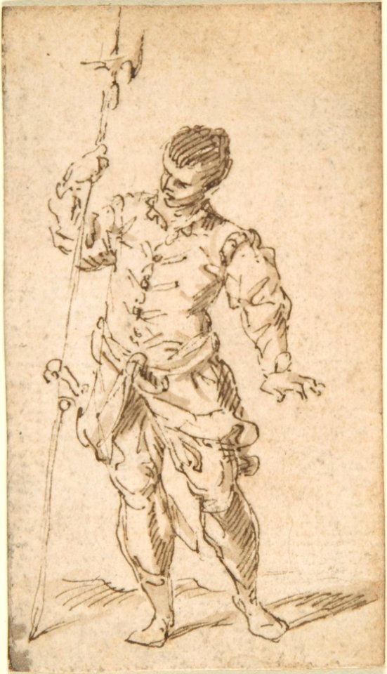 Soldier with Halberd MET DP806425