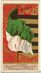 Saxony, from Flags of All Nations, Series 2 (N10) for Allen & Ginter Cigarettes Brands MET DP841394