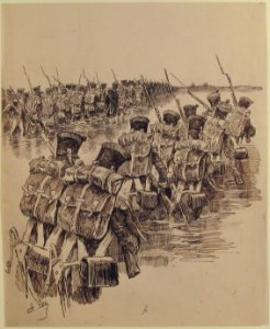 Soldiers Marching in Water MET 66.559.42