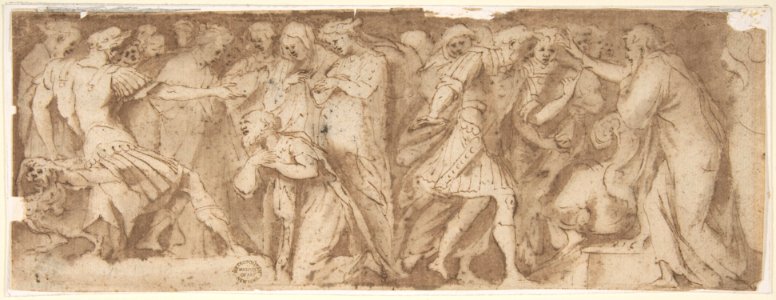 Scenes from Ancient History, after Polidoro da Caravaggio MET DP808026