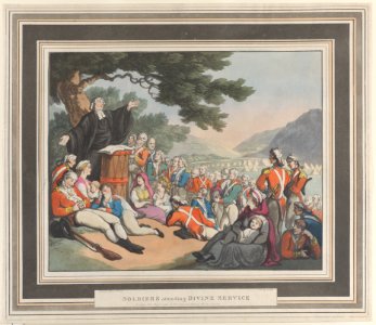 Soldiers Attending Divine Service Met DP884420