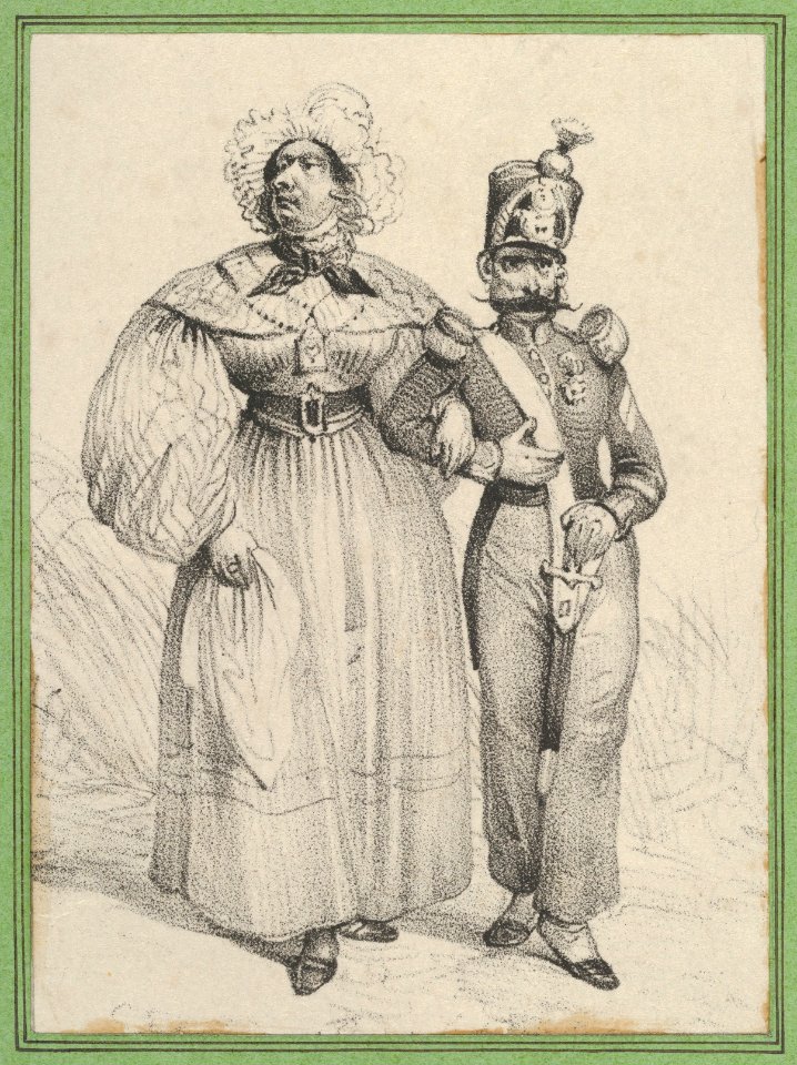 Soldier with a woman on his arm MET DP841196