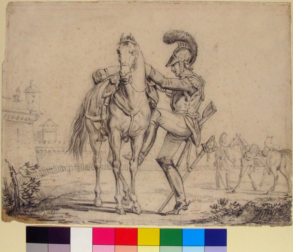 Soldier Mounting a Horse MET 1975.131.111