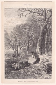 Scène d'hiver- l'arracheur de souches; from Magasin Pittoresque Met DP888868