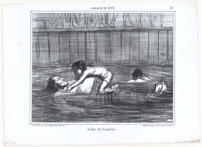 Scène de famille., from Croquis d'Été, published in Le Charivari, July 19, 1858 MET DP876729
