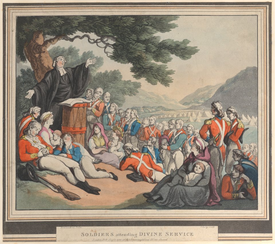 Soldiers Attending Divine Service Met DP885279