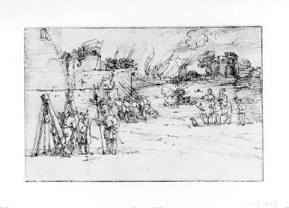 Soldiers Besieging a Castle MET 261464
