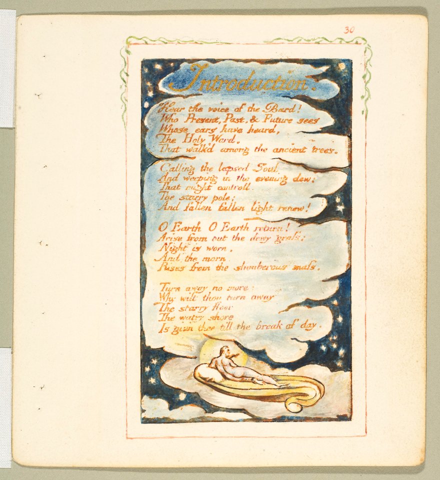 Songs of Experience- Introduction- Hear the voice of the Bard MET DP816670