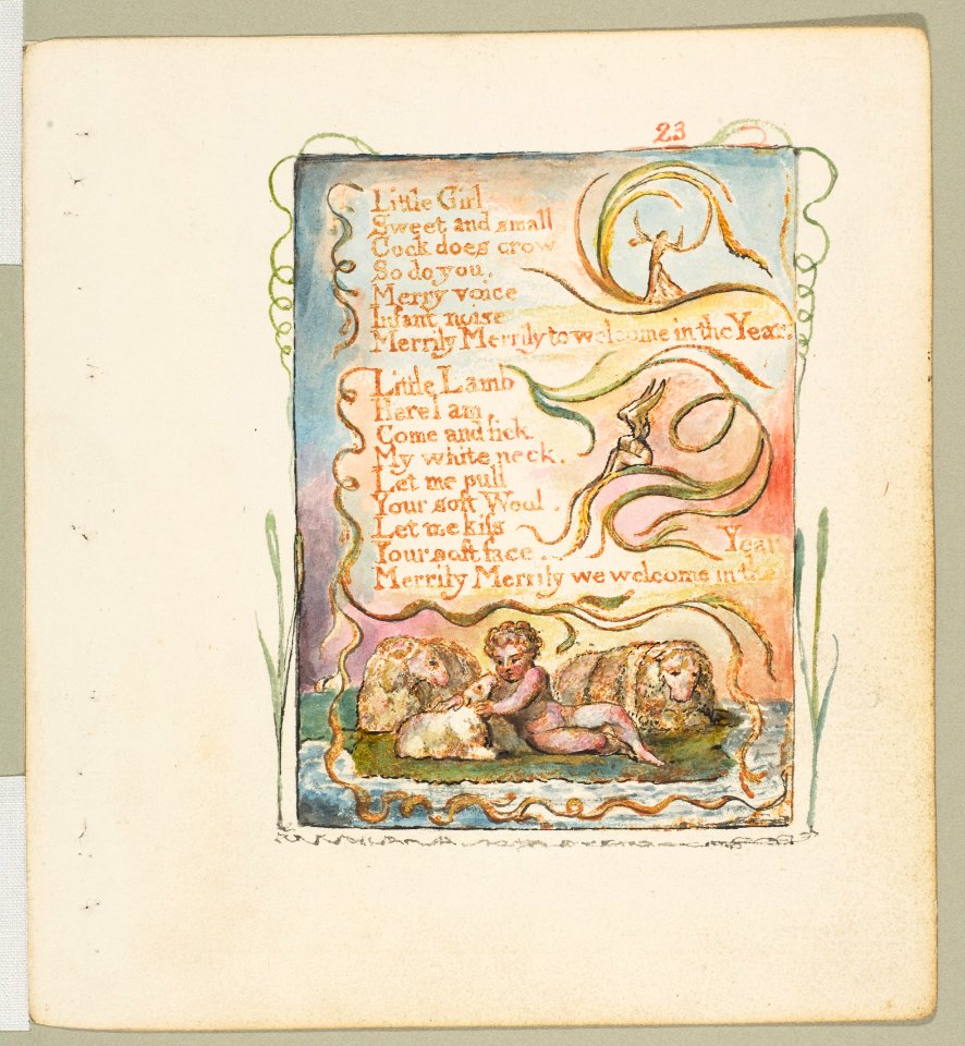 Songs of Innocence and of Experience- Spring (second plate)- Little Girl MET DP816664