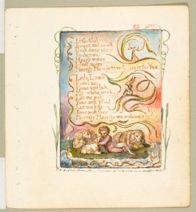 Songs of Innocence and of Experience- Spring (second plate)- Little Girl MET DP816664