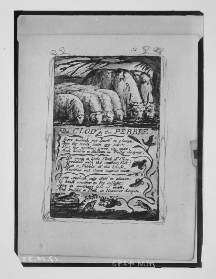 Songs of Innocence and of Experience- The Clod & the Pebble MET MM4293