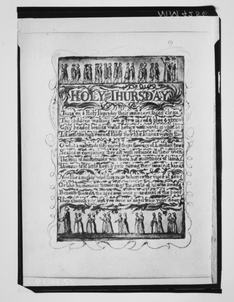 Songs of Innocence and of Experience- Holy Thursday MET MM4286