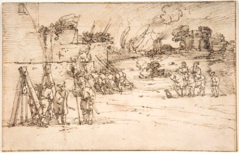 Soldiers Besieging a Castle MET DP803424