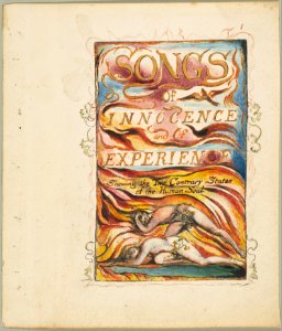 Songs of Innocence and of Experience, Shewing the Two Contrary States of the Human Soul- Combined Title Page MET DP816574