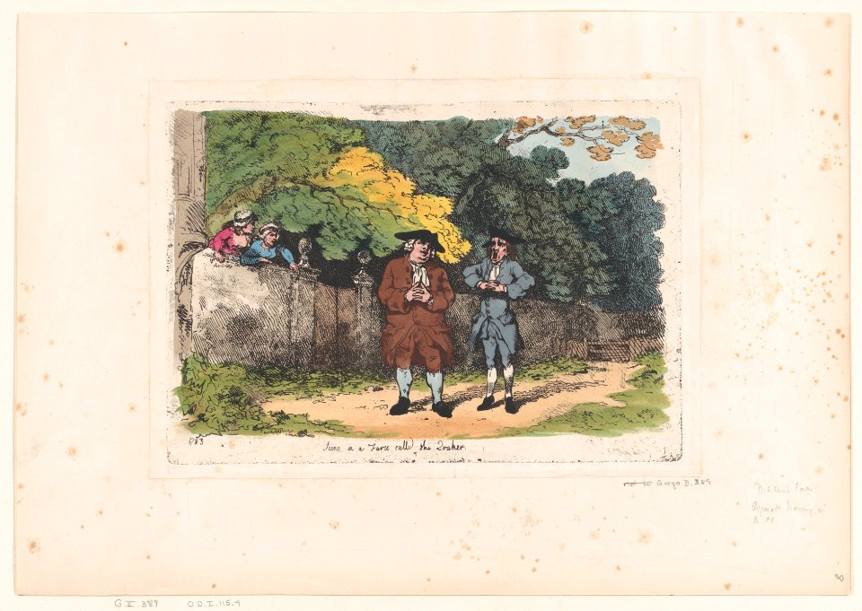 Scene in a Farce called The Quaker MET DP871732
