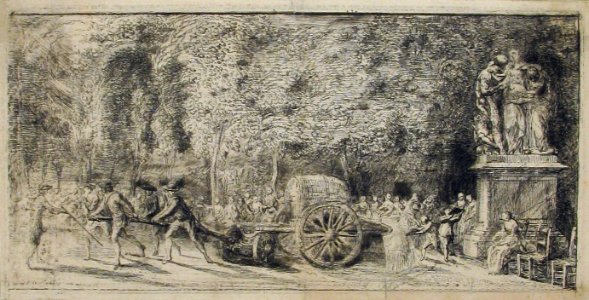Scene in the Tuileries- The Watering Cart MET 18.21.2