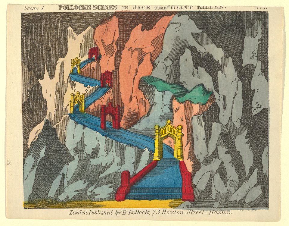 Scene 1, from Jack and the Giant Killer, Scenes for a Toy Theater MET DP847964