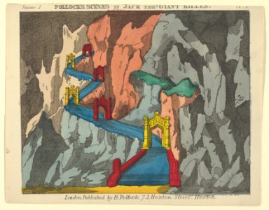 Scene 1, from Jack and the Giant Killer, Scenes for a Toy Theater MET DP847964