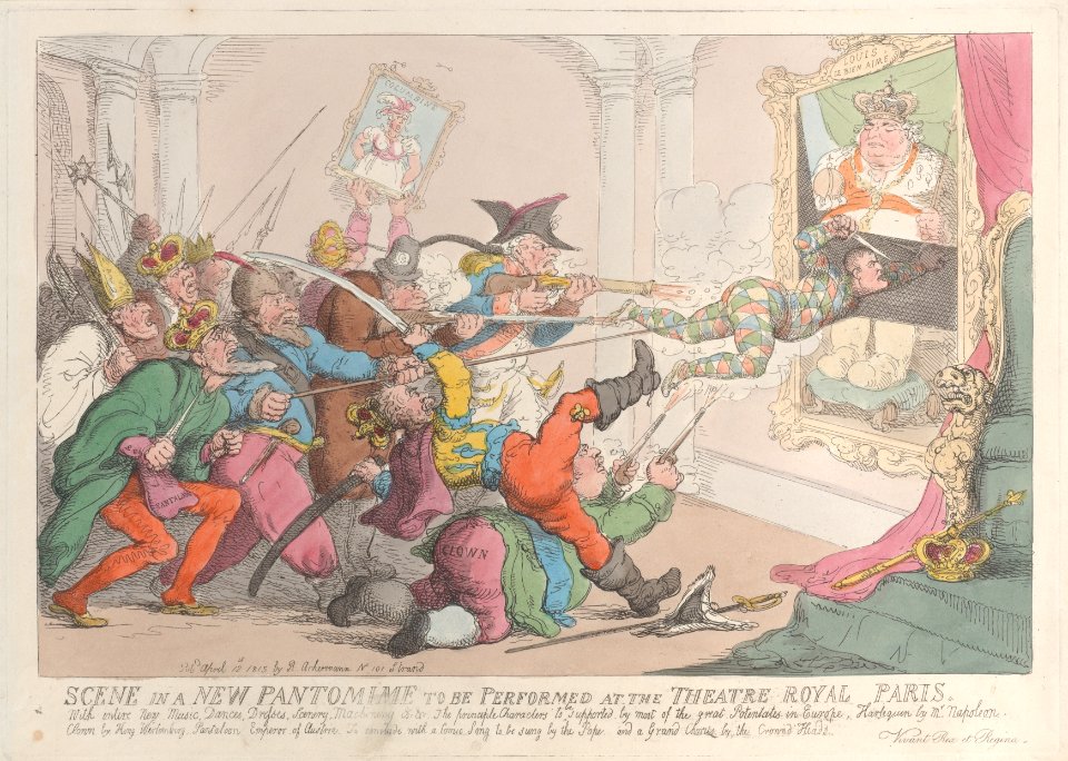 Scene in a New Pantomime to be Performed at the Theatre Royal Paris MET DP884216
