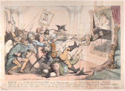 Scene in a New Pantomime to be Performed at the Theatre Royal Paris MET DP881741