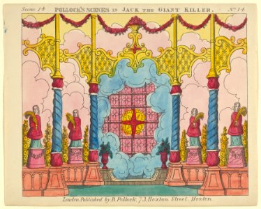 Scene 14, from Jack and the Giant Killer, Scenes for a Toy Theater MET DP847974