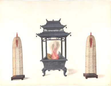 Small Stove and Two Tall Objects MET DP807513